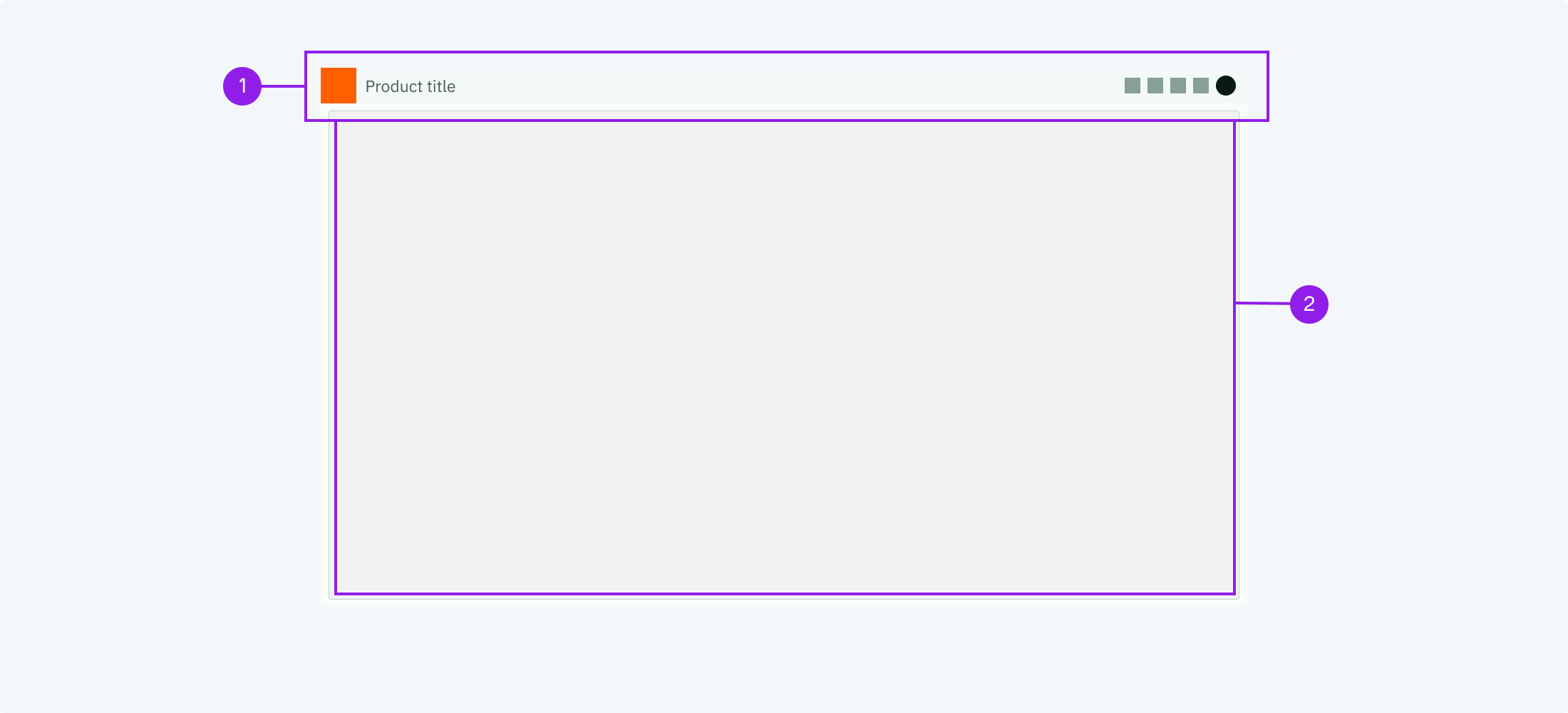 Layout with a header