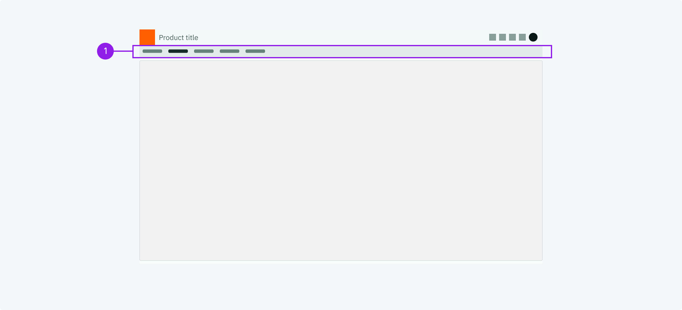 Navigation tabs