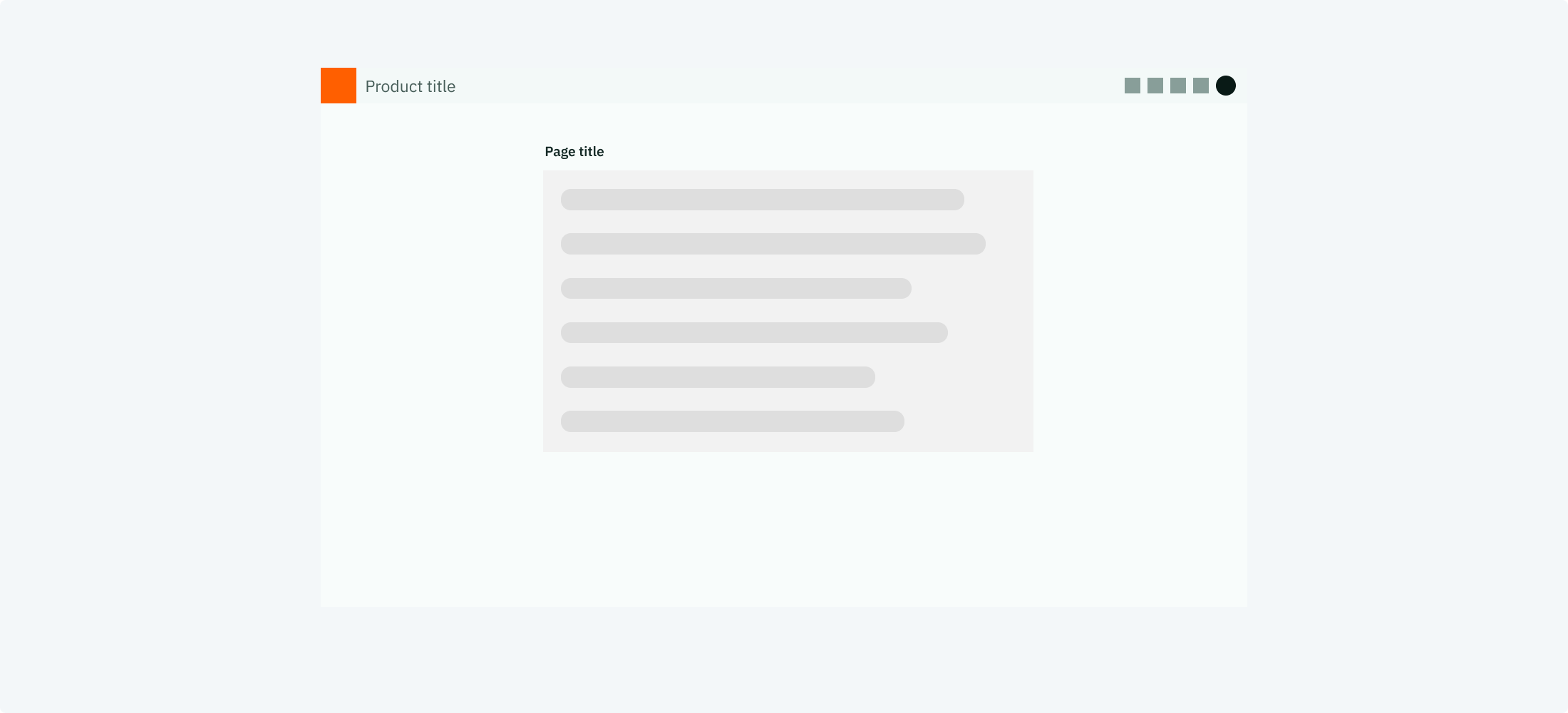 centered layout
