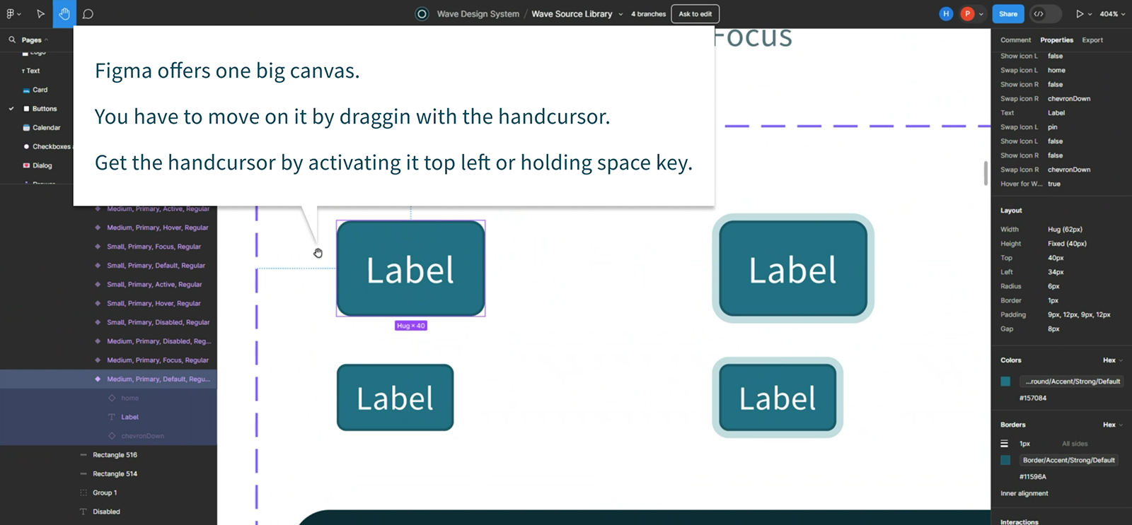 How to work with Figma - explanation screenshot