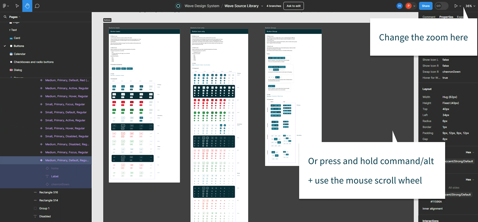 How to work with Figma - explanation screenshot